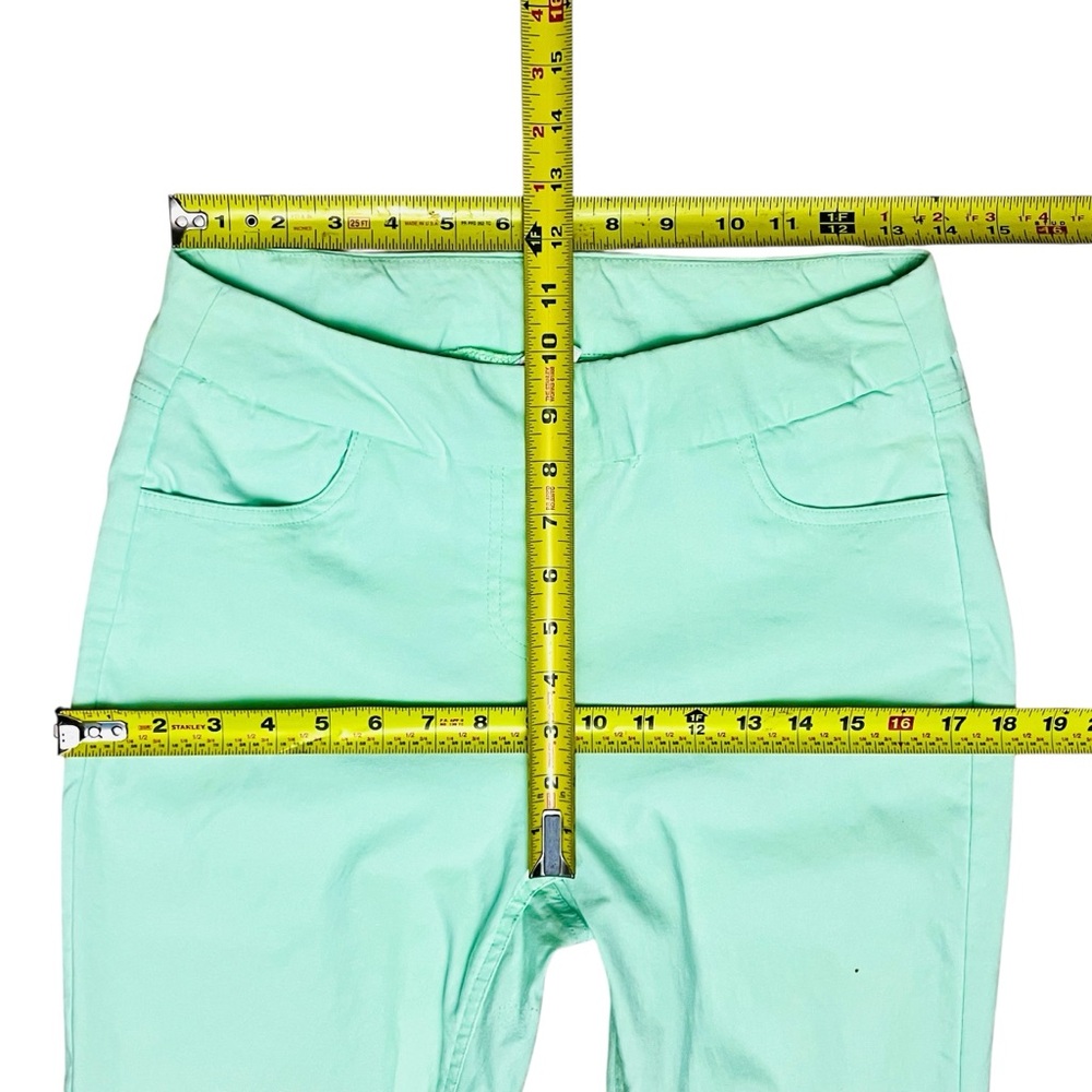 Lulu-B Ankle Pants Green Pull On Stretchy Sz 8 NWOT - Picture 6 of 11